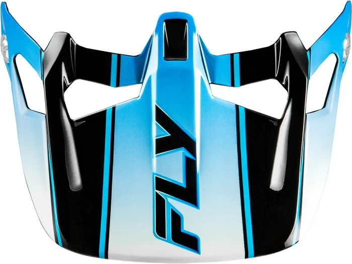 FLY RACING - 73-9232V - WERX-R CARBON FLOW VISOR BLACK/BLUE/WHITE
