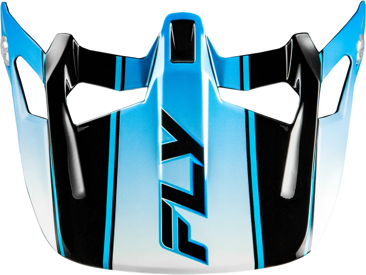 FLY RACING - 73-9232V - WERX-R CARBON FLOW VISOR BLACK/BLUE/WHITE