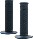 MIKA METALS Black Waffle Motorcycle Grips - Enhanced Traction & Comfort for Riders