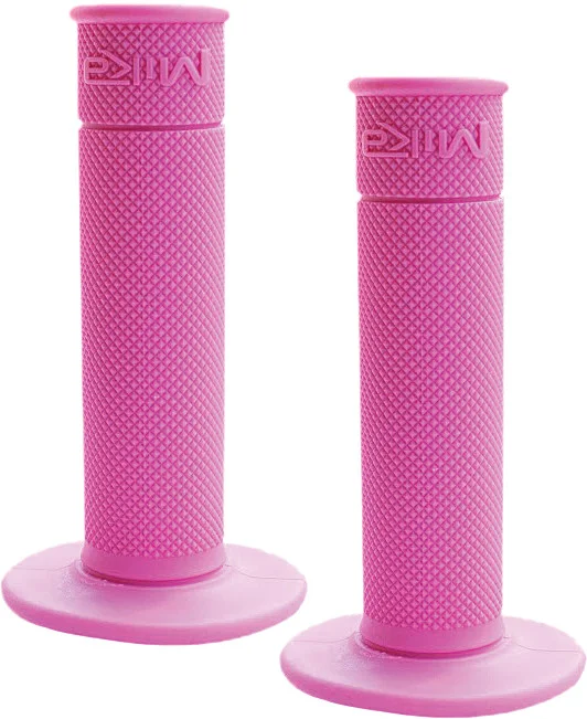 MIKA METALS - GRIPS-PINK - Motorcycle Waffle Grip