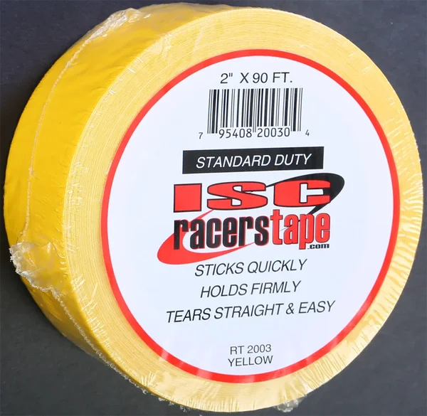 ISC RT2003 Yellow Standard Duty Tape - Durable Racing Tool for Powersports Enthusiasts