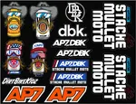 DBK - AC-AP7-SS-DECAL - AP7 STICKER SHEET 8.5"X11"