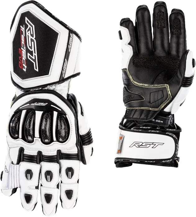 RST - 103495WHI-06 - TRACTECH EVO 4 CE LADIES GLOVE WHITE/BLACK LEATHER SM