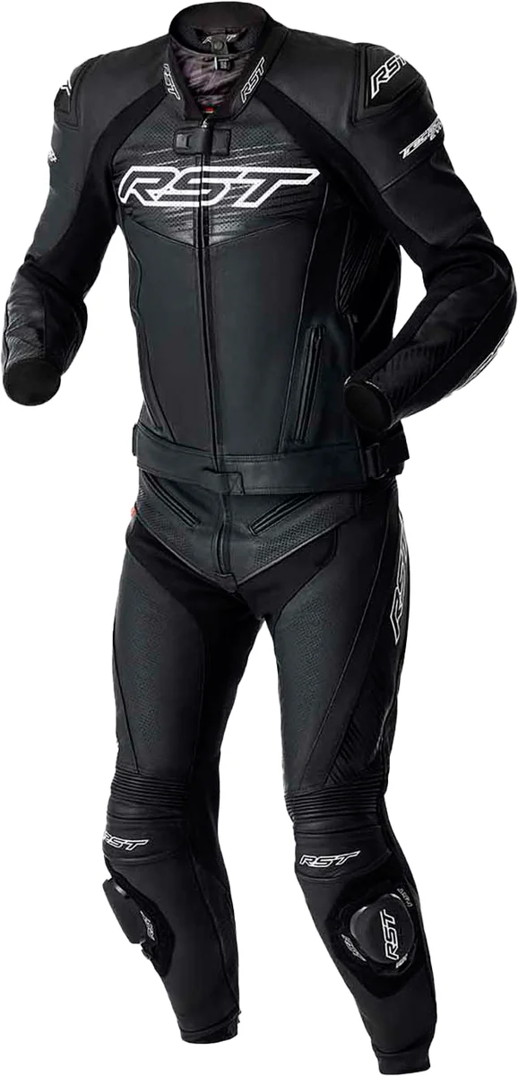 RST - 103635WHI-44 - TRACTECH EVO 5 D3O JACKET BLK/WHI LEATHER LG