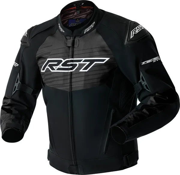 RST - 103640WHI-44 - TRACTECH EVO 5 D3O JACKET BLACK/WHITE TEXTILE LG