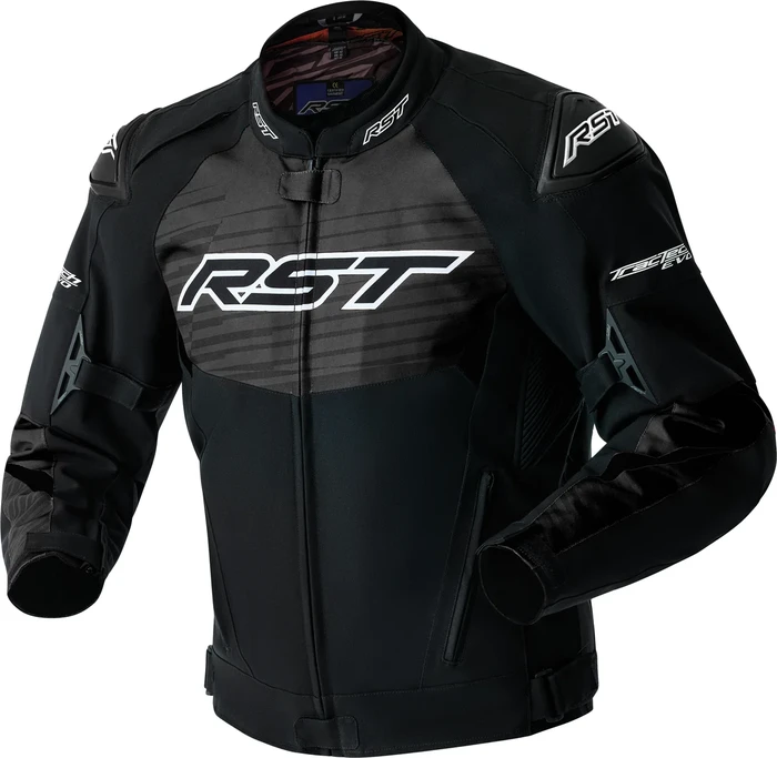 RST - 103640WHI-46 - TRACTECH EVO 5 D3O JACKET BLACK/WHITE TEXTILE XL