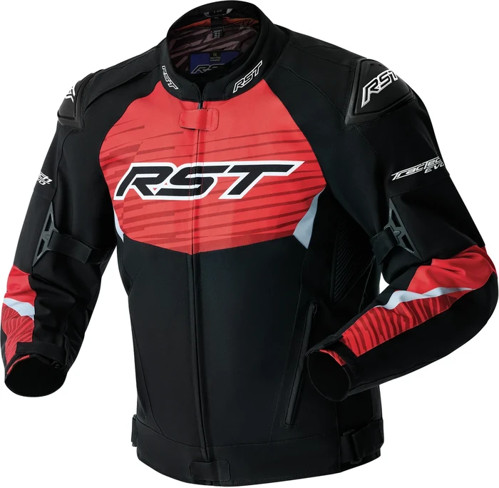 RST - 103640F.RED-42 - TRACTECH EVO 5 D3O JACKET BLACK/FLO RED TEXTILE MD