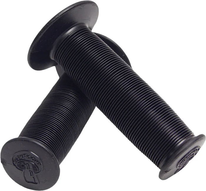 ODI Mushroom MX Grips - Vintage Ergonomic Motorcycle Grips with Collapsible Ribs for Comfort