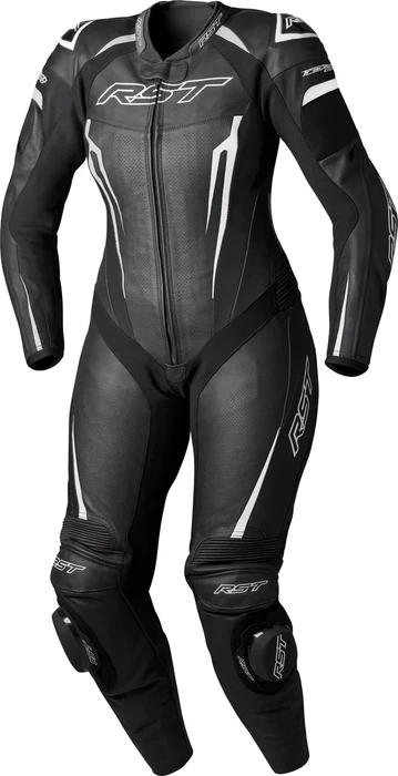 RST - 103643WHI-18 - TRACTECH EVO D3O LADIES SUIT BLACK/WHITE LEATHER 2XL