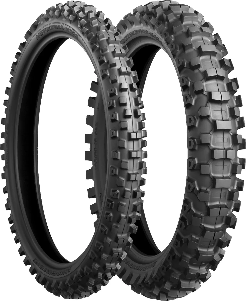Bridgestone M203 Front Tire 70/100-19 - Bias-Ply Motocross Off-Road Tire for TT Bikes