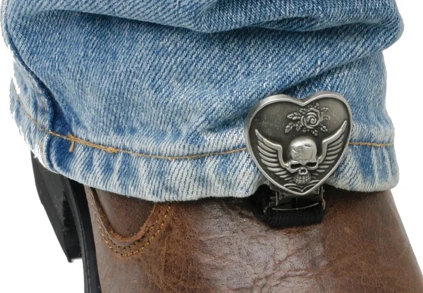 RYDER CLIPS - HSS-FC - CLIPS FOR STIRRUP/STRAP BOOTS HEART/SKULL