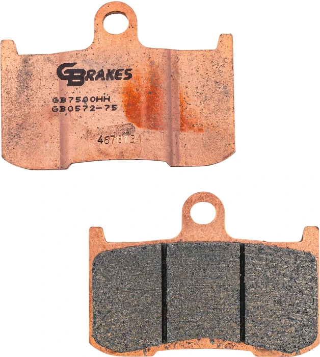 GBrakes - GB0572-75 - BRAKE PADS SINTERED CERAMIC