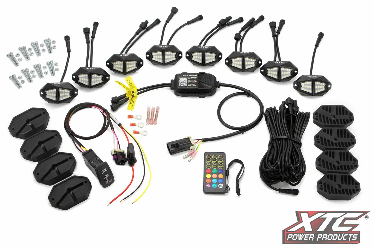 XTC POWER PRODUCTS - XLITE-8PODS-RGBW - XTC X-Lites Rock Light Kit