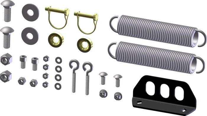 KFI 105150-R ATV Plow Push Tube Hardware Kit – Durable & Reliable ATV Plow Attachment System
