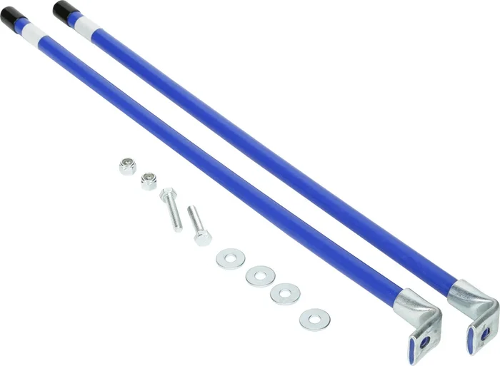 KFI Standard Blade Plow Marker Kit - Durable Blue Steel End Markers for Snow Plows