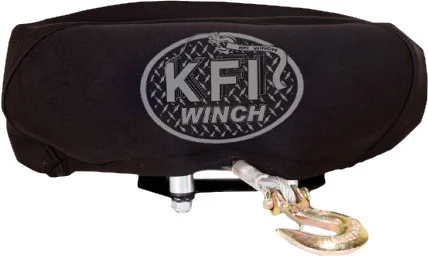 KFI Large Winch Cover with Adjustable Drawstring - Durable Neoprene Protection