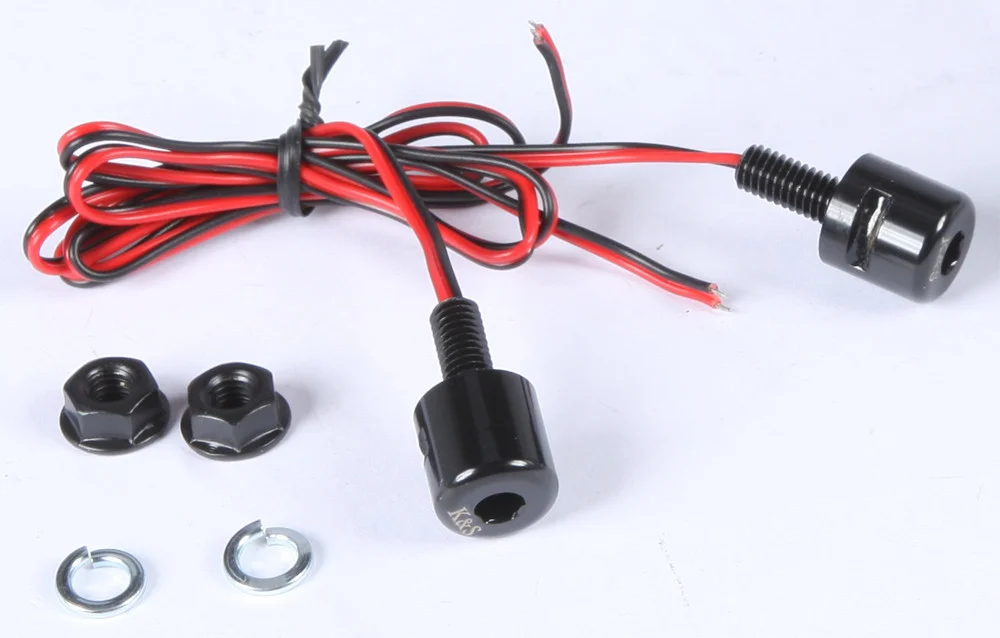 K&S Illuminated License Plate Bolts - Bright, Durable, Easy Installation