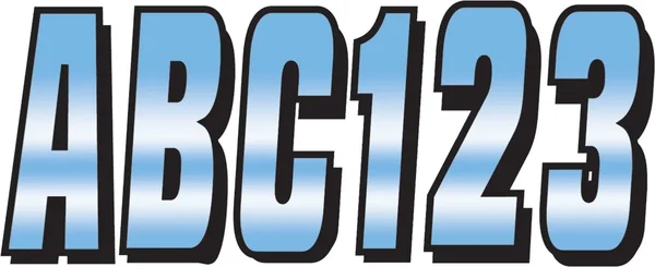 HARDLINE CHBLK320 Registration Kit - Bold Block Font Decal for Powersports Vehicles