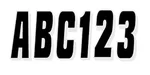HARDLINE BLKSI320 Series 320 Registration Kit - Bold Block Font Decals for Powersports