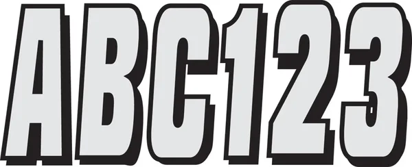 HARDLINE SIBLK320 Registration Kit - Bold Block Font Decal for Powersports Vehicles