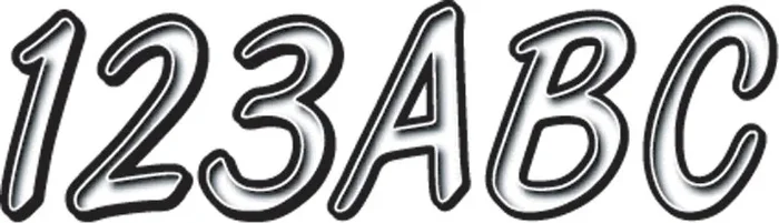 HARDLINE Series 400 Registration Kit - Reflective Decal Kit with Frame & Swingarm Plates