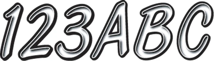 HARDLINE Series 400 Registration Kit - Reflective Decal Kit with Frame & Swingarm Plates