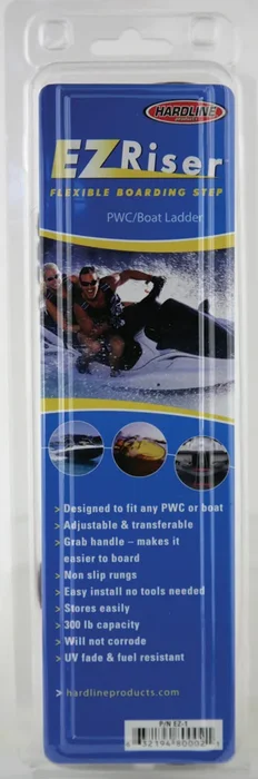 HARDLINE EZ-1 EZ Riser Rope Ladder - 300 lb Weight Capacity, Flexible Nylon Rope Ladder for Powersports