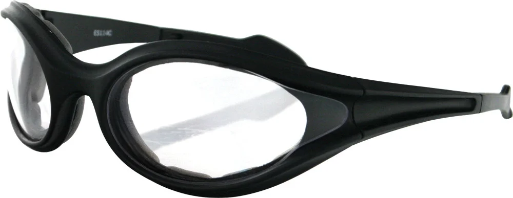 BOBSTER ES114C Foamerz Sunglasses - Wrap-Around Anti-Fog Eyewear for Riders