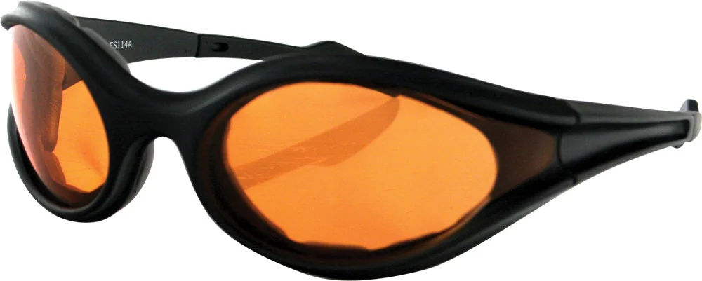 BOBSTER ES114A Foamerz Sunglasses - Anti-Fog Wrap-Around Cycling Eyewear for Riders