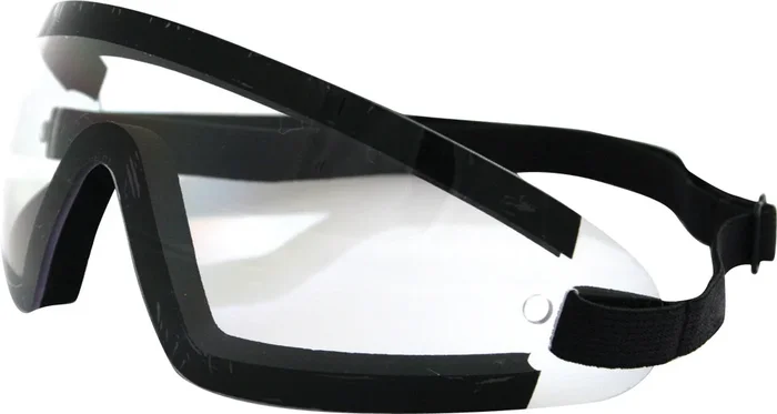 BOBSTER BW201C Wrap Around Goggles - Shatterproof Lens, Maximized Peripheral Vision for Riders