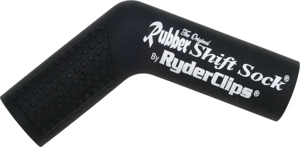 RYDER CLIPS RSS-BLACK Rubber Shift Sock - Durable Foot Control for Powersports
