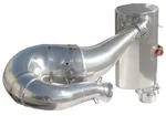 SLP 09-862 Single Pipe Exhaust with Silencer - High-Performance Motorcycle Exhaust System