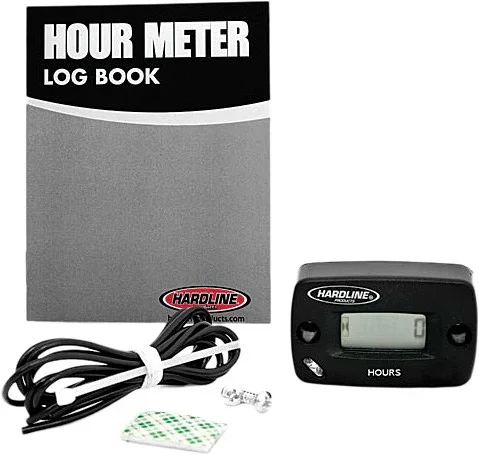 HARDLINE HR-8063-2 Hourmeter - Durable Digital Hourmeter for Powersports Vehicles