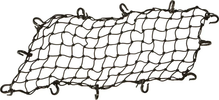 POWERTYE 50302 Adjustable Cargo Net - 6 Hook Tie-Down Straps for Powersports Vehicles