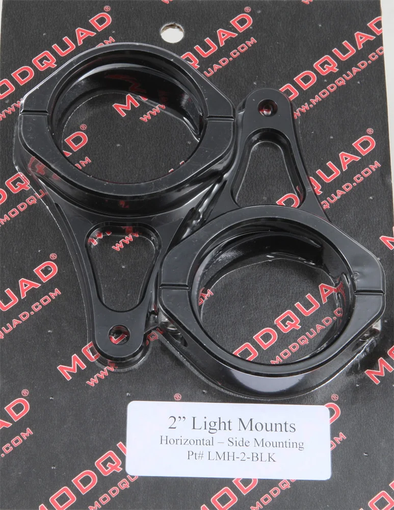 MODQUAD LMH-2-BLK Horizontal Light Mount - Durable Bracket for Powersports Vehicles