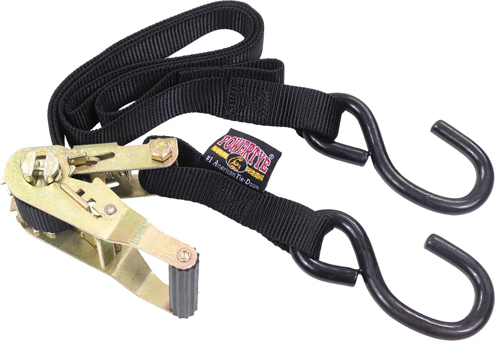 POWERTYE 32072 Ratchet Tie-Down Straps - Durable Tie-Downs for Powersports Vehicles