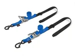 POWERTYE 1 1/2" Fat Ratchet Straps w/Soft Tie & Secure Hooks - Durable Tie-Downs for Powersports