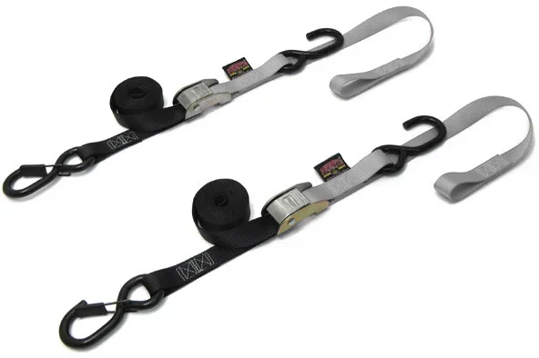 POWERTYE 1" Soft Tie w/Secure Hook - Durable Straps/Tie-Downs for Powersports