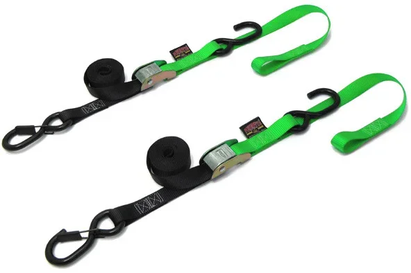 POWERTYE 1" Soft Tie-Down with Secure Hook - Durable Straps/Tie-Downs for Powersports