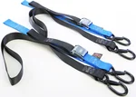 POWERTYE 1 1/2" Fat Straps with Soft Tie & Secure Hooks - Durable Tie-Downs for Powersports