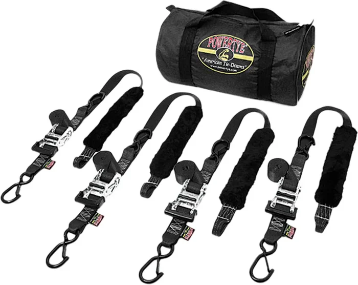POWERTYE 1.5" Fat Strap Trailer Kit - Durable Tie-Down Straps for Trailers & Vehicles
