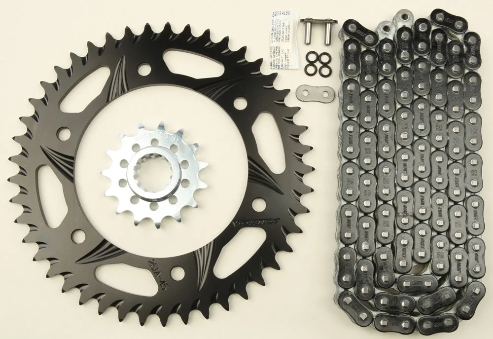 VORTEX CK6310 Performance Links Chain & Sprocket Kit - Durable, High-Torque for Off-Road & Street Use