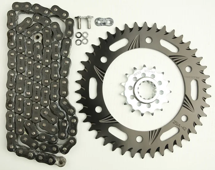 VORTEX CK6328 Performance Links Chain & Sprocket Kit - Durable, High-Torque for Powersports