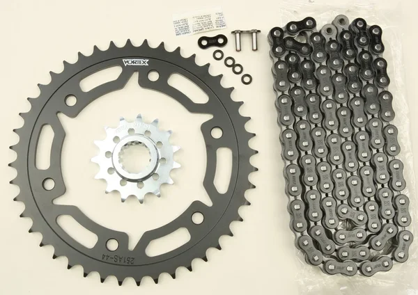 VORTEX CK6343 Performance Links Chain & Sprocket Kit - Durable, High-Torque for Off-Road & Sports Use