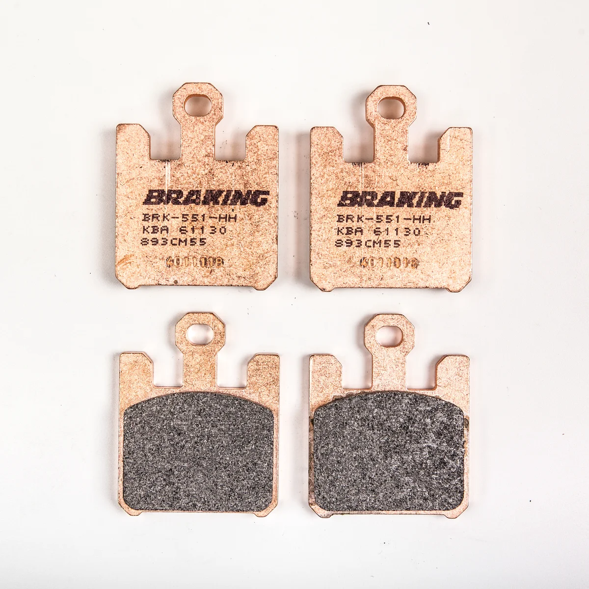 Braking 893CM55 Sintered Sport Brake Pads - High-Performance Motorcycle Brake Pads for Enhanced Stopping Power