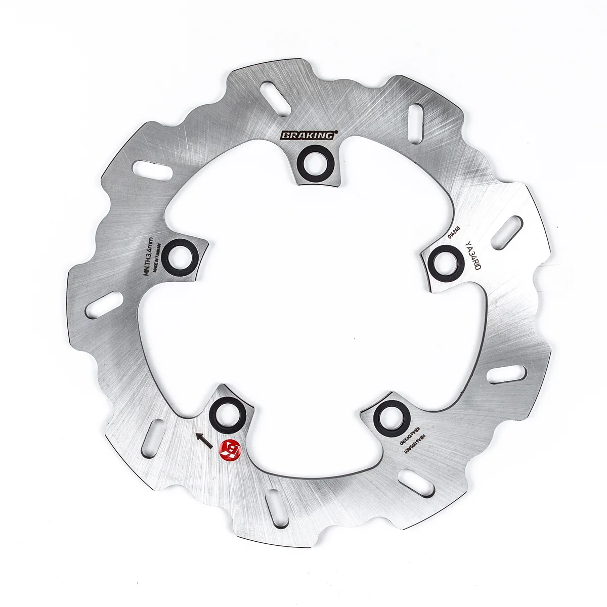 Braking YA34RID Stainless Steel Racing Rotor - Durable Braking System for High-Performance Powersports