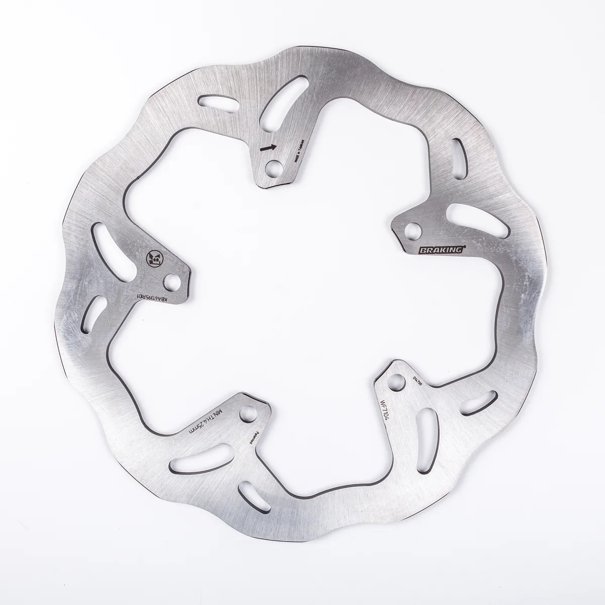 Braking WF7104 Stainless Steel Racing Rotor - Durable Braking System for High-Performance Powersports