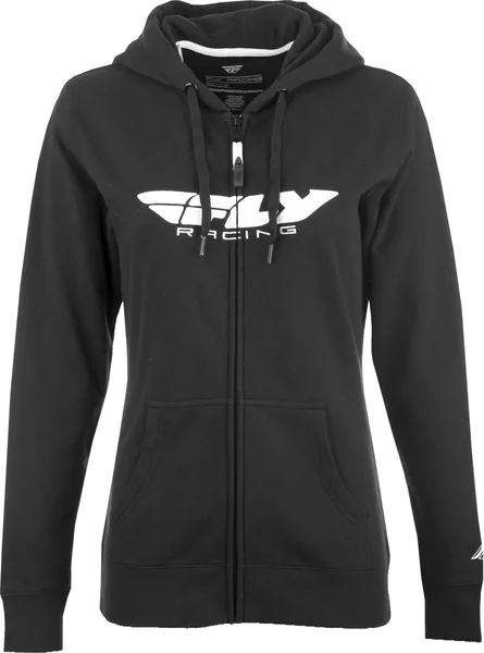 Fly Racing Women's Corporate Zip Up Hoodie - Breathable & Durable Racing Hoodie for Riders