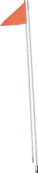 SAFETY #5 2-Piece Fiber Pole - Durable Protective Safety Pole for Powersports Riders