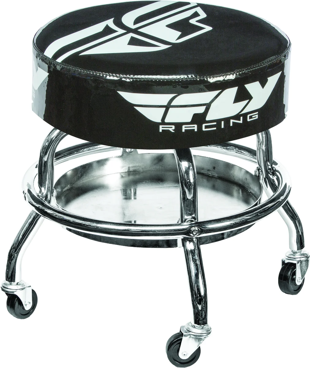 FLY RACING Mechanic Bar Stool - Durable Racing Tool Stool for Workshop Use